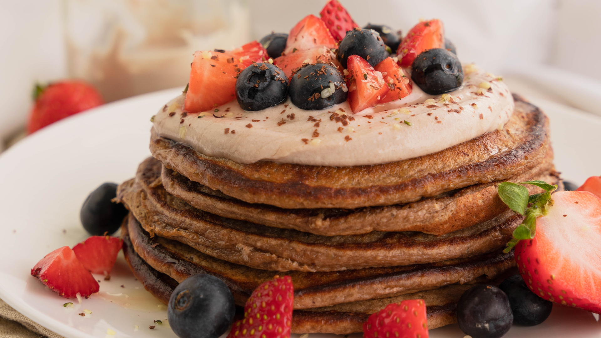 Chocolate Protein Pancakes