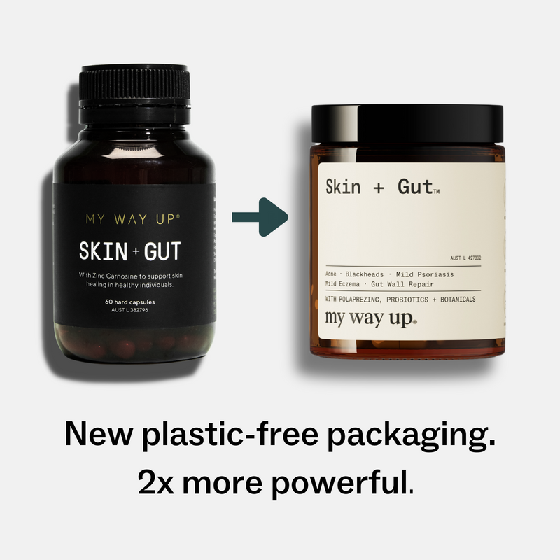 Skin + Gut™ - Skin health begins in the gut. - My Way Up