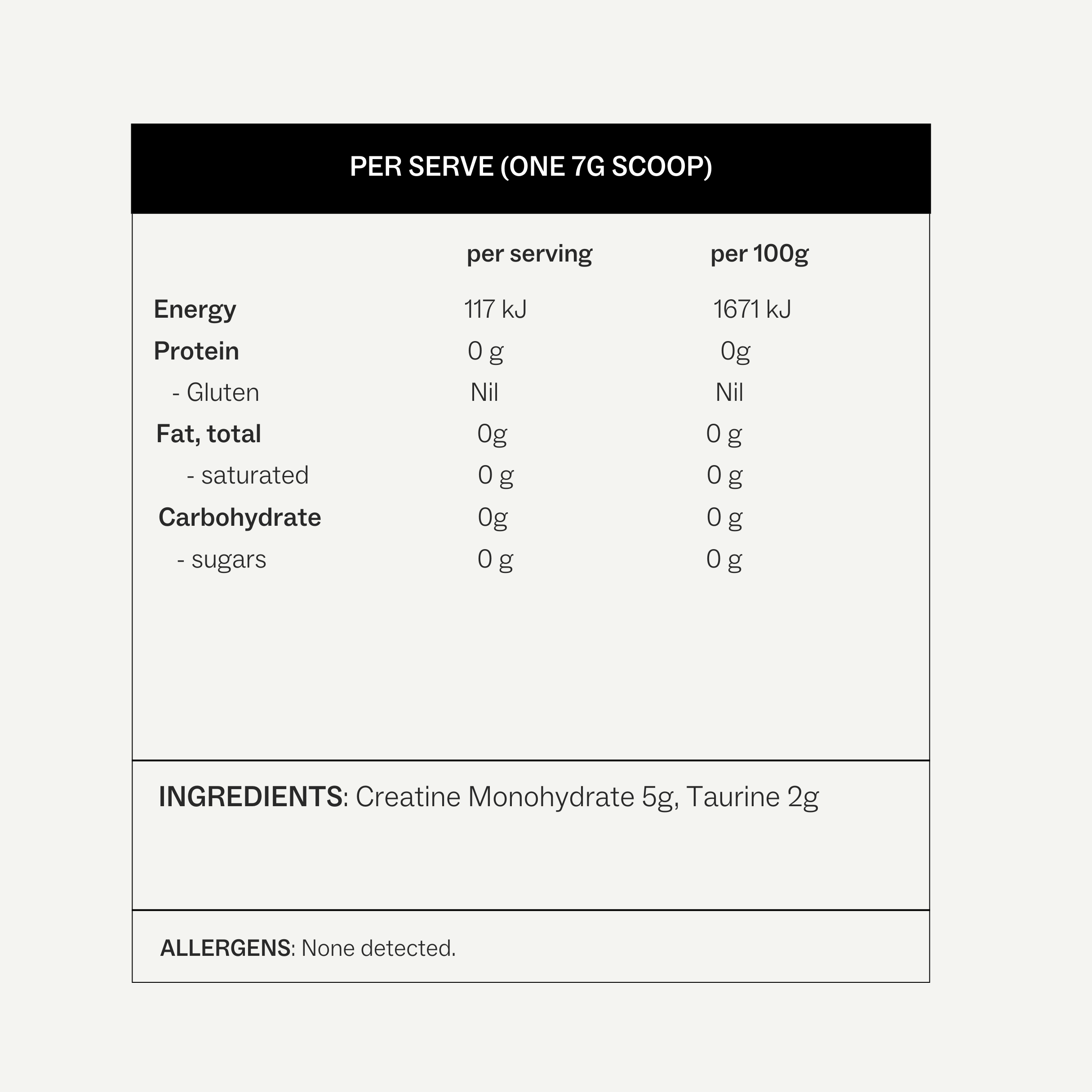 Creatine +