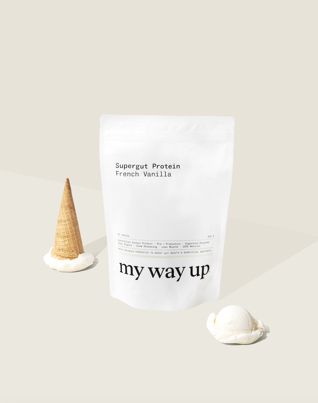 MyWayUp Supergut vanilla icecream